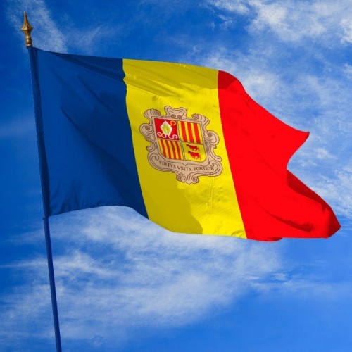 Drapeau de la principauté d'Andorre