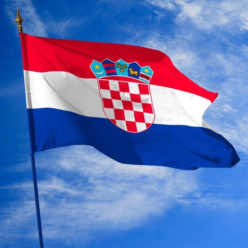 Drapeau de la Croatie