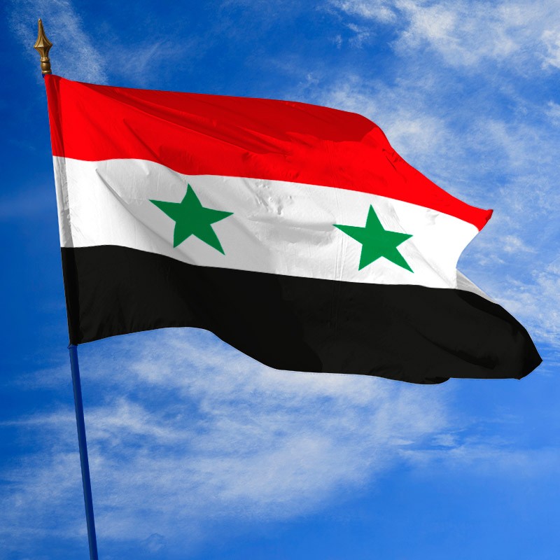 Drapeau du ciel syrien, bannière de la République arabe syrienne