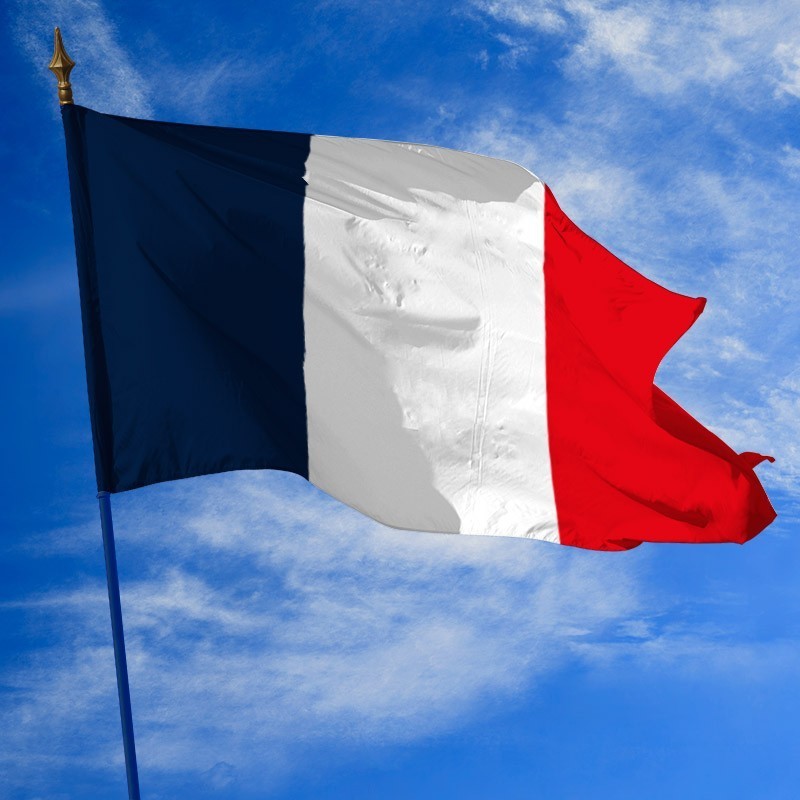 Drapeaux de la France, disponibles en 6 tailles différentes