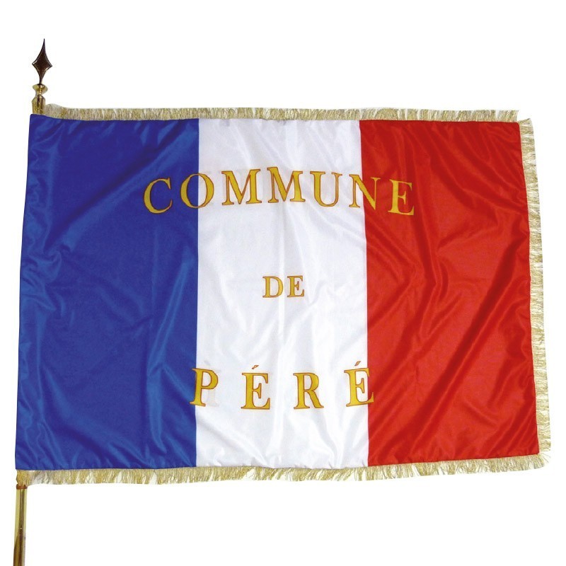 Drapeau imprimé de cérémonie